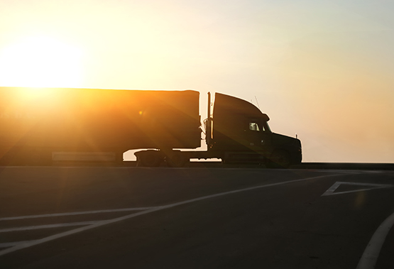 Road Freight in Sunset