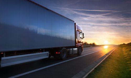 Truck on Highway